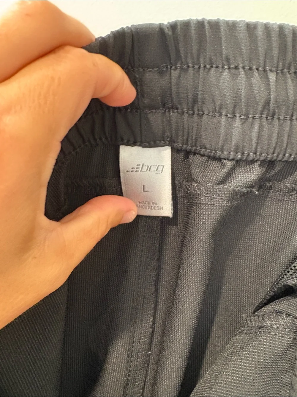 bcg Black Athletic Joggers with Subtle Logo